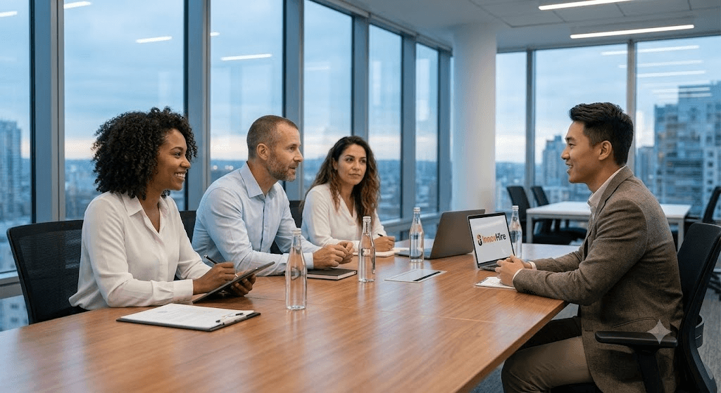 The Innohire team collaborating