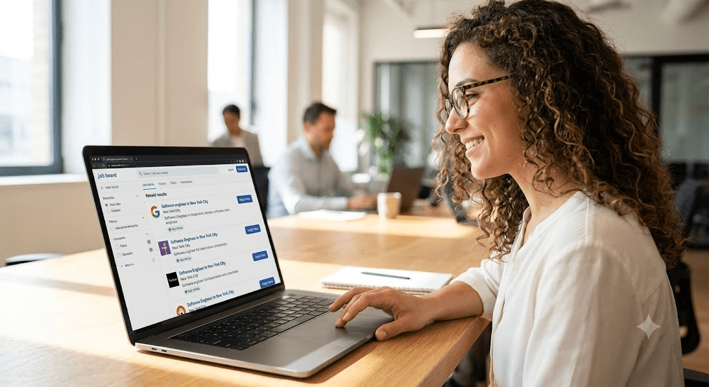 A candidate searching for jobs on the Innohire platform